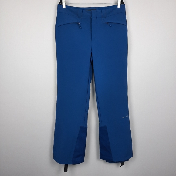 Spyder Women's Orb Softshell Ski Pants in Abyss Blue size 16 - Picture 1 of 16